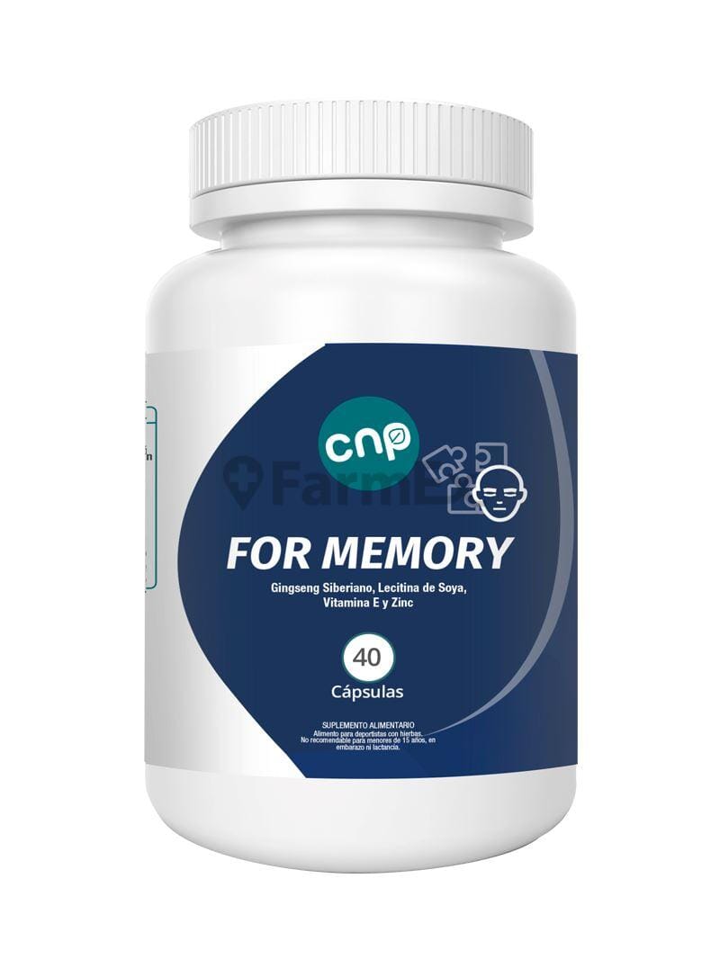 For memory x 40 cápsulas Farmex-MiaHealth-Persistente